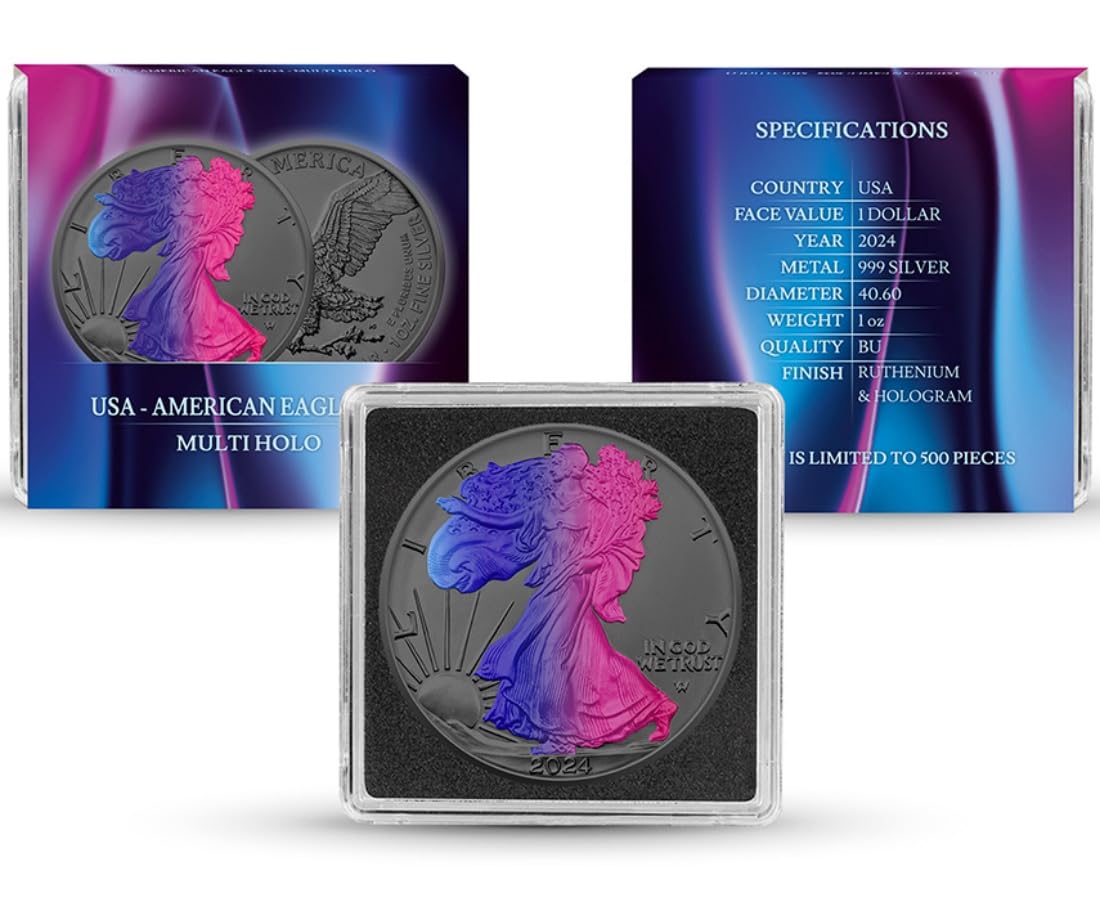 American Eagle multi holo 1 oz silver coin