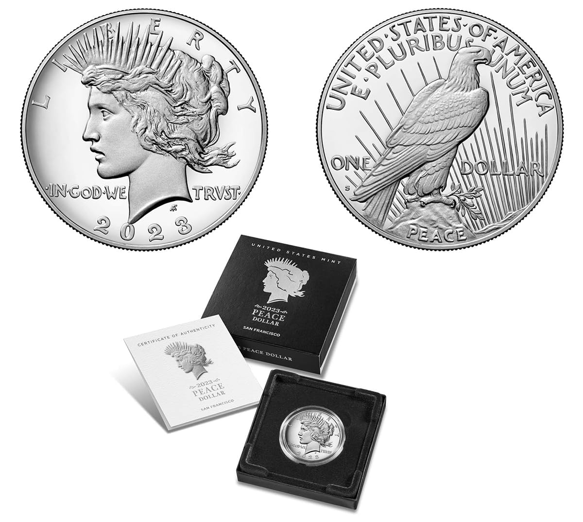 2023 S Peace Silver Dollar $1 US Mint Proof