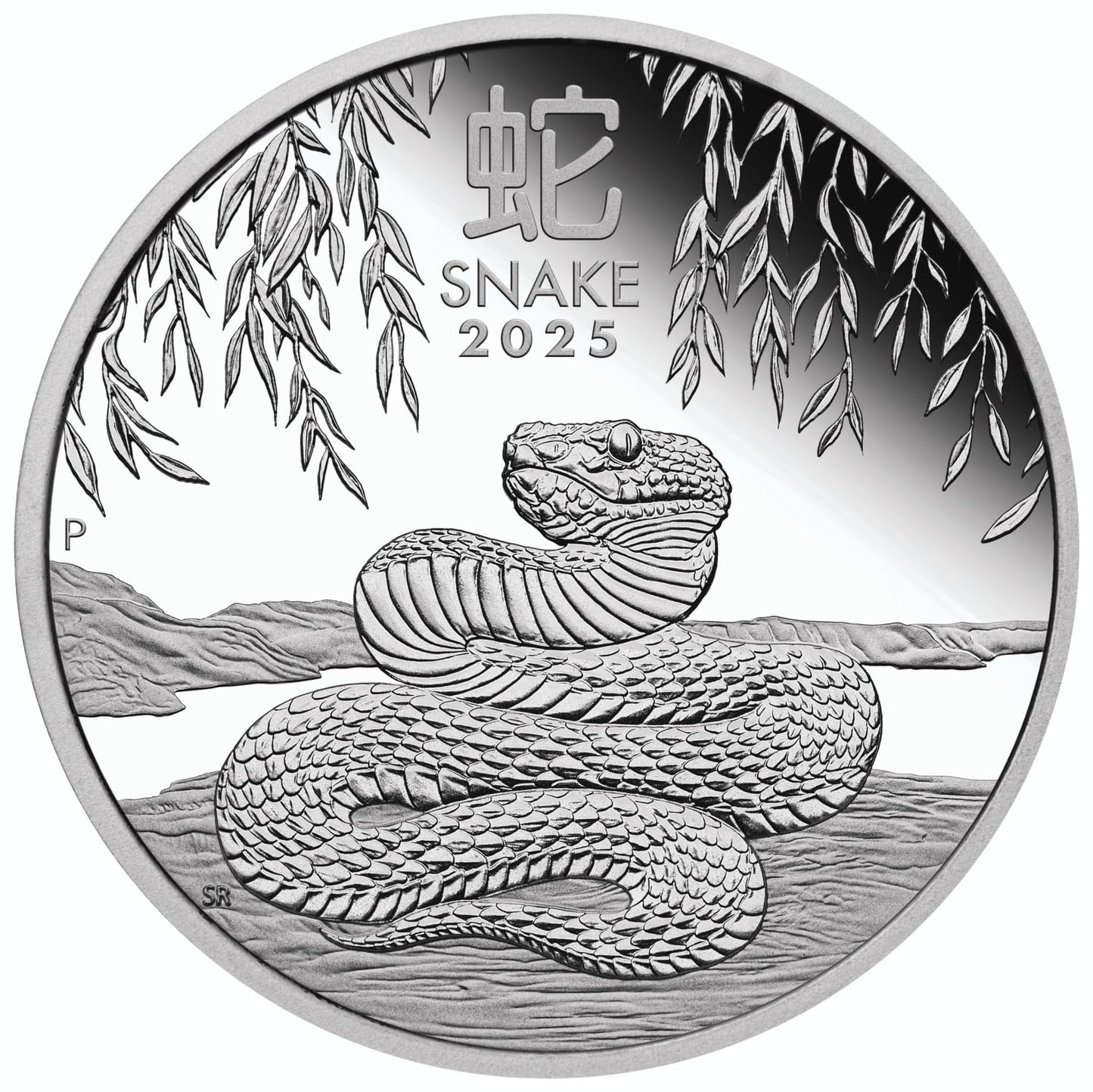 Australian Lunar Year of the Snake 1 oz silver coin